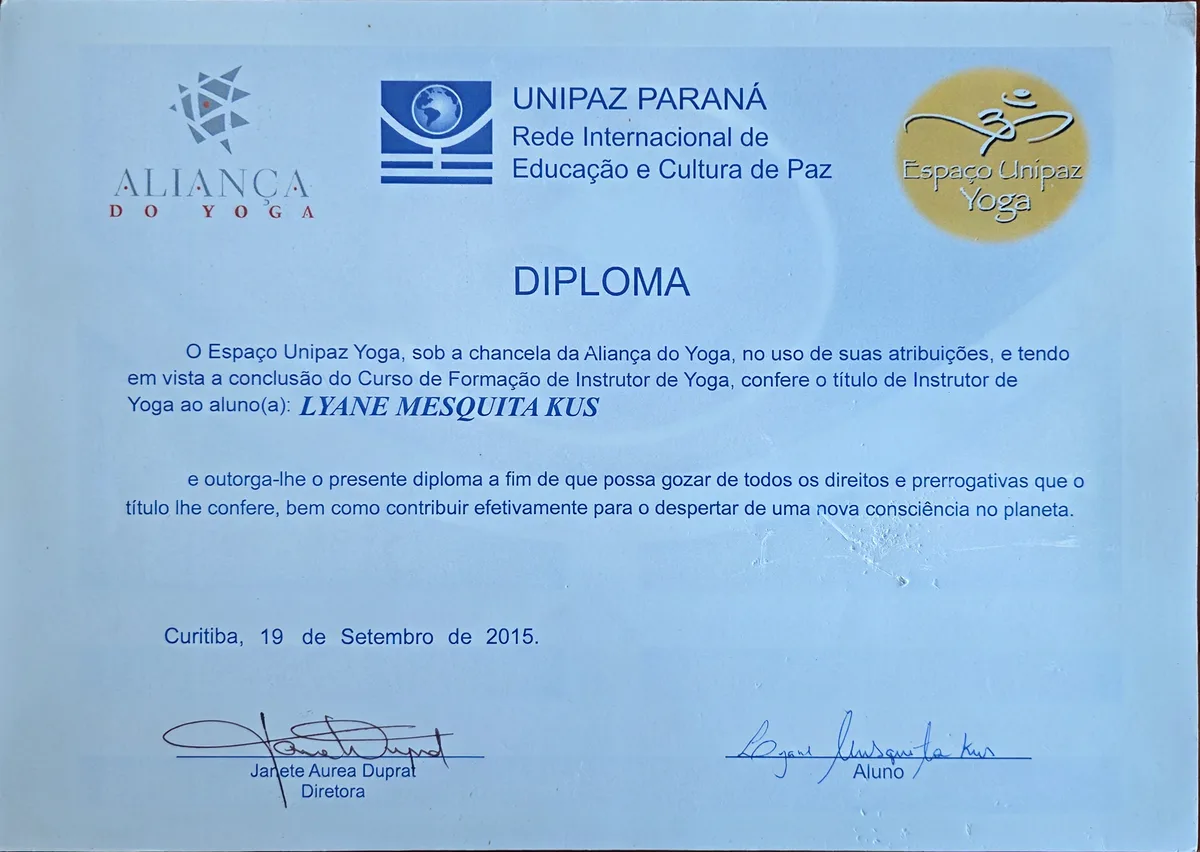 Certificado Hatha Yoga